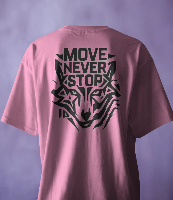 T-shirt MOVE Never stop- Rose