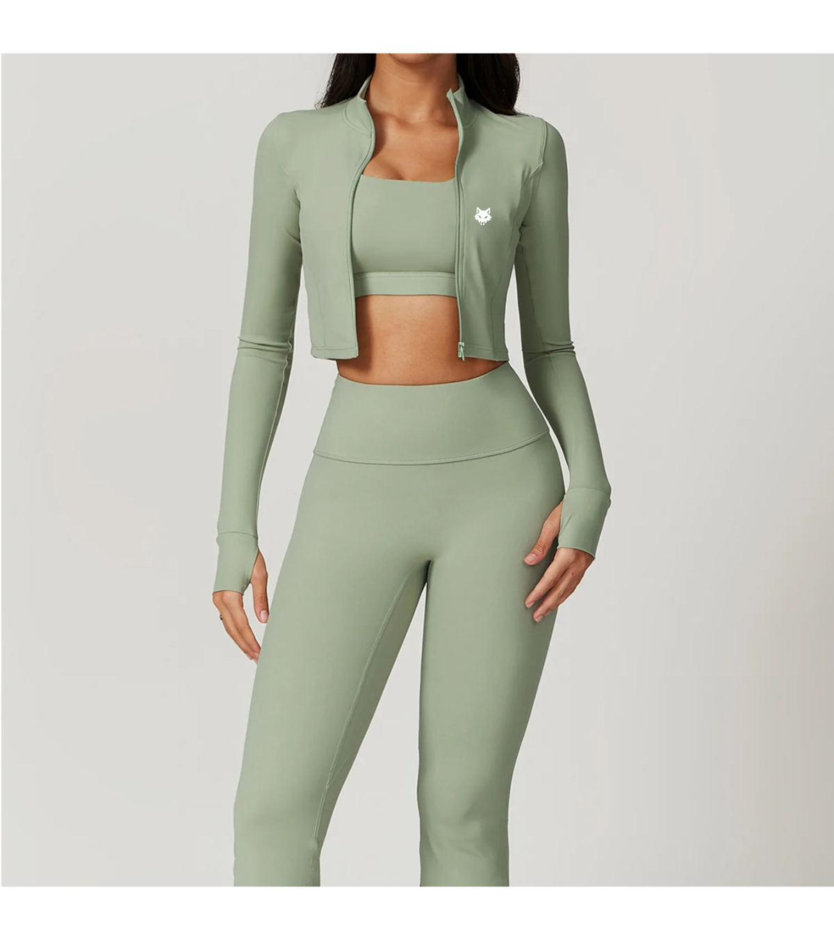 Ensemble 3 Pièces sport femme – Veste, Brassière & Legging