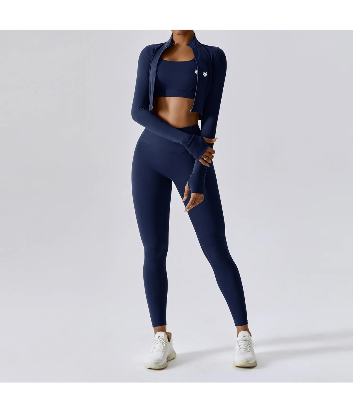 Ensemble 3 Pièces sport femme – Veste, Brassière & Legging