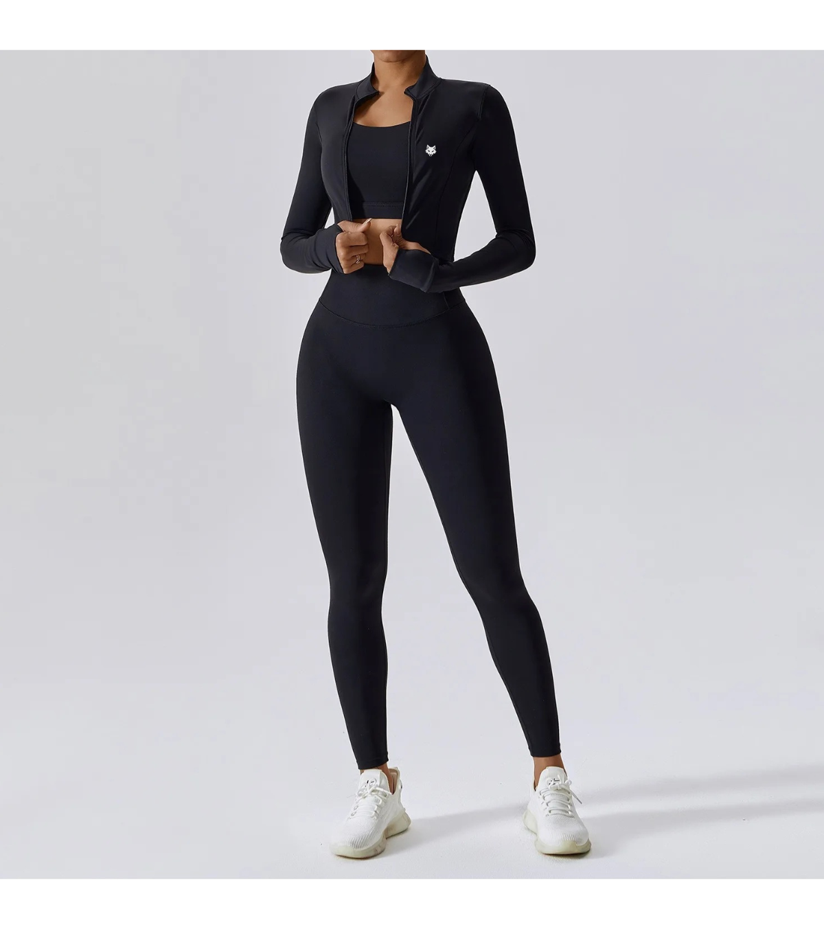 Ensemble 3 Pièces sport femme – Veste, Brassière & Legging