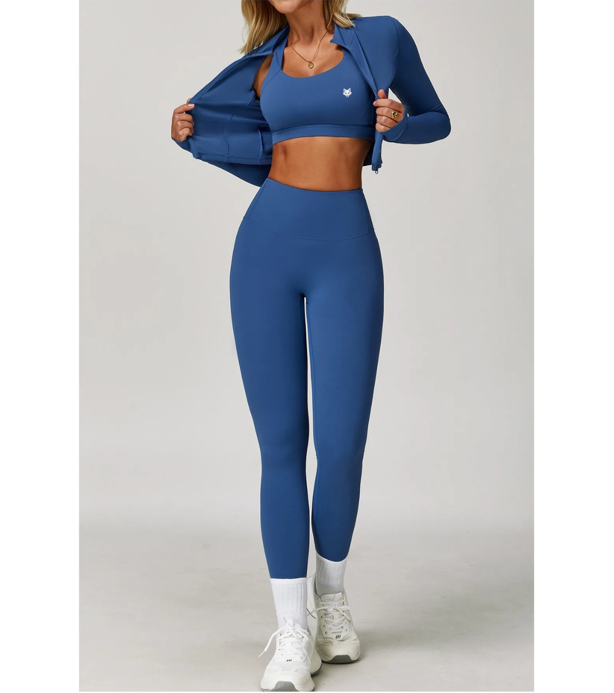 Ensemble 3 Pièces sport femme – Veste, Brassière & Legging