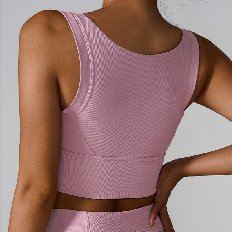 Brassière Fitness à Bretelles Larges – Maintien Optimal